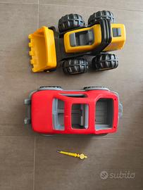 Macchina e ruspa little tikes usate