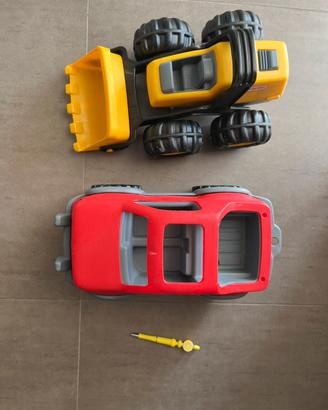 Macchina e ruspa little tikes usate