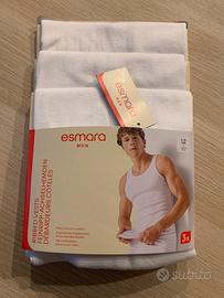 Canottiera canotte uomo puro cotone bianche