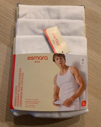 Canottiera canotte uomo puro cotone bianche