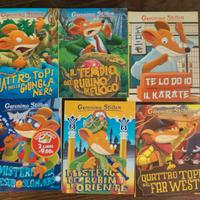 10 libri Geronimo Stilton dorso giallo