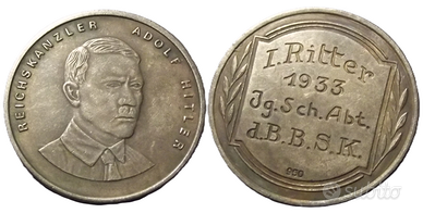 MEDAGLIA TEDESCA GERMANIA 3REIC REICHSKANZLER 1933