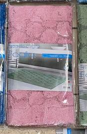Tappeto bagno Foglia rosa 55x95 cm nuovo