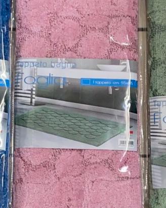 Tappeto bagno Foglia rosa 55x95 cm nuovo