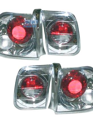 FANALI PER HONDA CIVIC 4P 96- LOOK LEXUS FONDO CRO