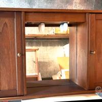 Specchio da bagno in arte povera