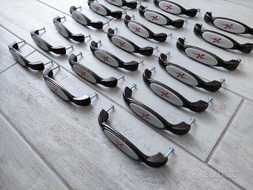 21 maniglie cucina in ottone e ceramica 