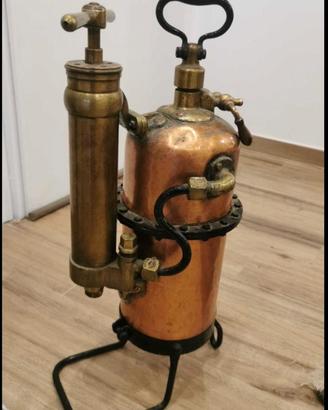 Estintore in Rame e Ottone a Pompa Manuale anni 20