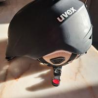 CASCO SCI UVEX MIS. 58/61 NERO CON SACCHETTO NYLON