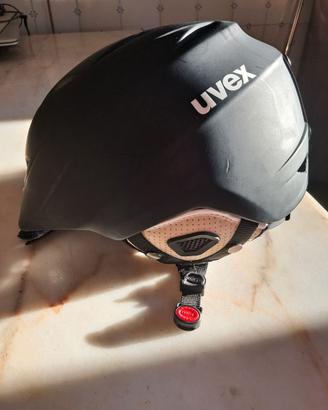 CASCO SCI UVEX MIS. 58/61 NERO CON SACCHETTO NYLON