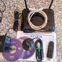 modem router belkin più penna usb WiFi 