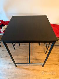 Tavolo IKEA SANDSBERG nero + 2 sgabelli