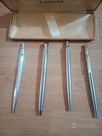 set biro Parker vintage  con custodia  più  omaggi