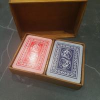 Scatola PORTA CARTE DA GIOCO fatta a mano