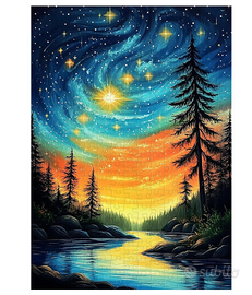 Puzzle 300 pezzi cielo stellato 38 cm per 26 cm in