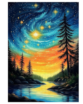 Puzzle 300 pezzi cielo stellato 38 cm per 26 cm in