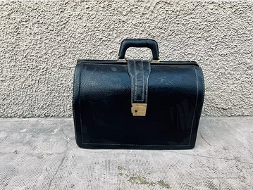 Borsa da medico in cuoio 3 scomparti