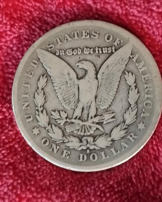 Moneta dollaro Morgan argento del 1879
