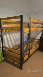 letto castello Ikea con materassi
