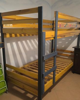 letto castello Ikea con materassi