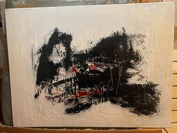 Quadro astratto materico originale firmato DIAZ