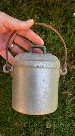gavetta militare contenitore alluminio vintage 