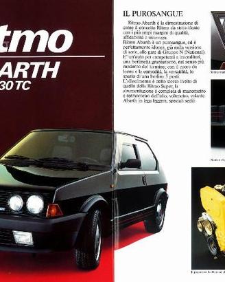 Dépliant Fiat Ritmo Abarth 125 e 130 TC