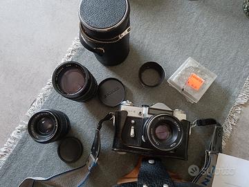 Macchina fotografica Zenit E + Obiettivi 
