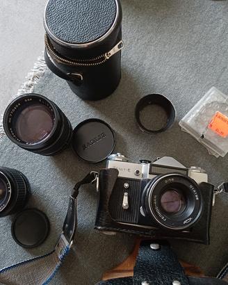 Macchina fotografica Zenit E + Obiettivi 