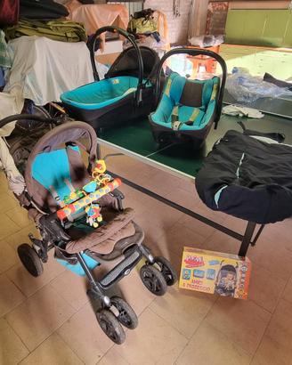 Trio passeggino navicella ovetto + accessori