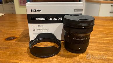 SIGMA 10-18 F2.8 per FUJI X MOUNT
