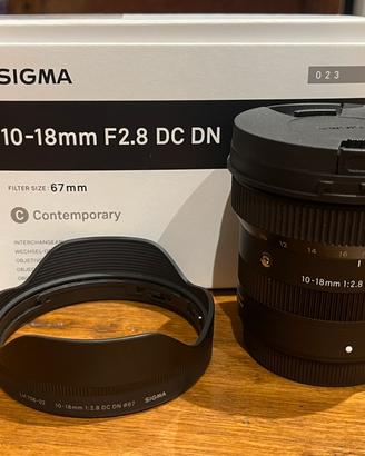 SIGMA 10-18 F2.8 per FUJI X MOUNT