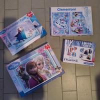 3 puzzle Ravensburger e 1 gioco Lotto di Frozen