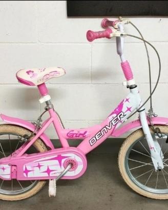 Bicicletta Bambina 14 Pollici Denver Girl (3-6 ann