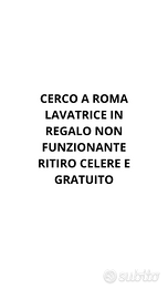 Lavatrice non funzionante a Roma