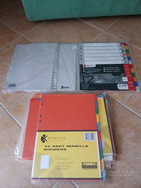 Divisori per raccoglitori