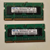 Ram Samsung Sodimm DDR2 512MB   M470T6554CZ3-CE6