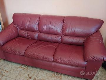 Divano pelle 3 posti