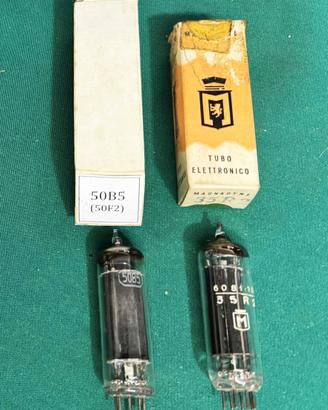 Valvola radio d’epoca Magandyne 35R2 e 50B5 / 50F2