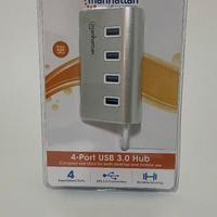 Hub USB 3.0 4 porte Manhattan nuovo