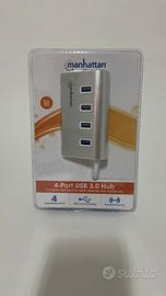 Hub USB 3.0 4 porte Manhattan nuovo