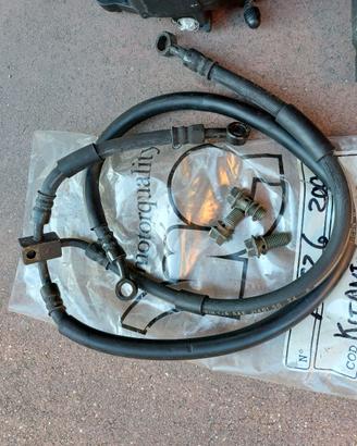 FZ6 pinze, pasticche, asse e tubi freno anteriore
