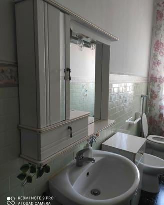 Specchiera da bagno con pensile, cassetto e luci