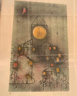 Quadro Notturno - Litografia Franco Rognoni