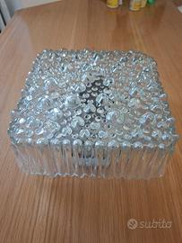 lampada a soffitto in vetro a bolle d'aria anni 60