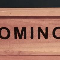 DOMINO gioco da Tavolo in Scatola di Legno 28 Tess