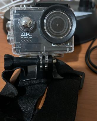 Action cam sportiva + kit accessori