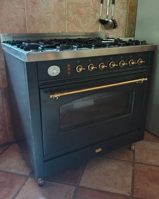 Cucina professionale a gas 5 fuochi ILVE P90NG