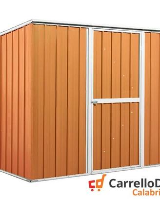 Casetta giardino in Acciaio 260x185 legno chiaro