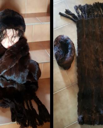stola visone più cappello,si spedizione 